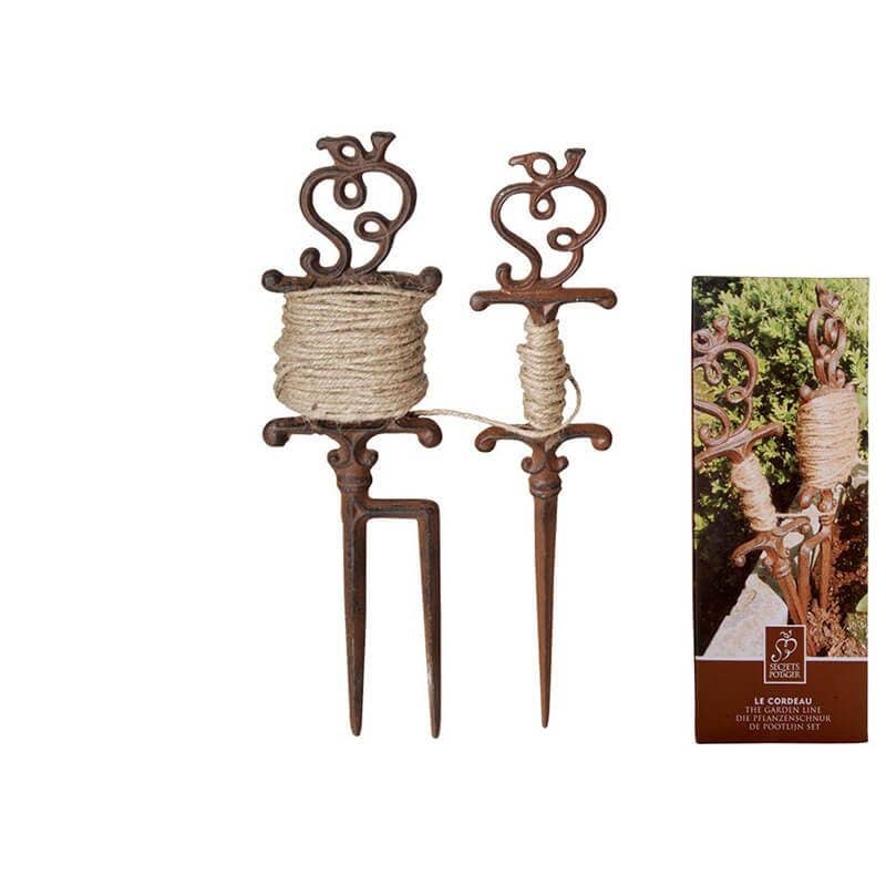 Esschert Design USA - Wholesale Garden Tool - Garden Line, Cast Iron/Twine1