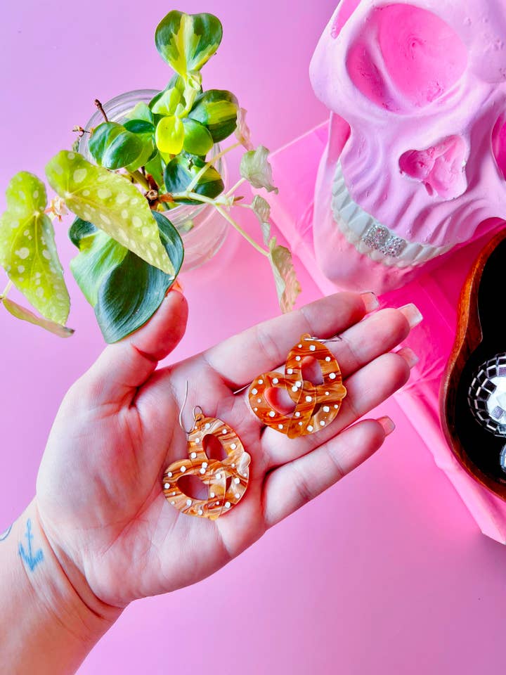 Pretzel Earrings for wholesale by Victoria Essie Studio