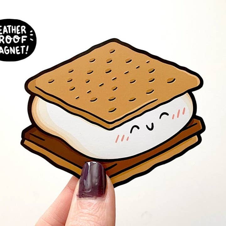 S’mores Weatherproof Magnet for wholesale by Shop Emily M