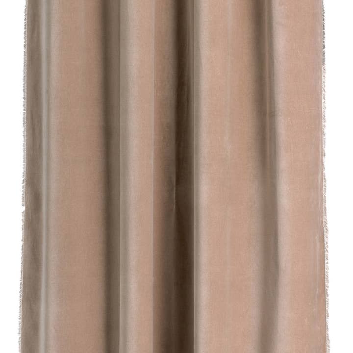 Maison Vivaraise & La Cerise sur le Gâteau – wholesale Gardin – Fara Taupe 135 X 280 Uni Gardin
