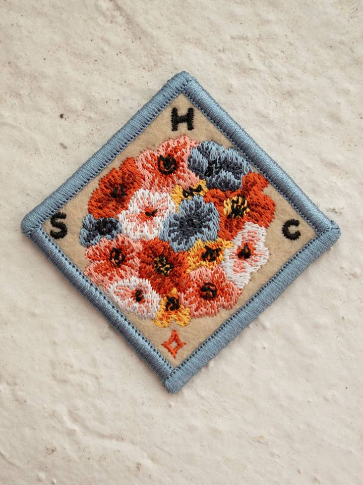 Flower Ball Felt Sticky Patch for wholesale by Stay Home Club