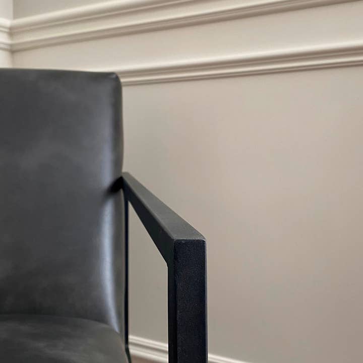 Seat4uhome - Wholesale Chair - PU Leather Upholstered Metal Arm Marinette Chair2