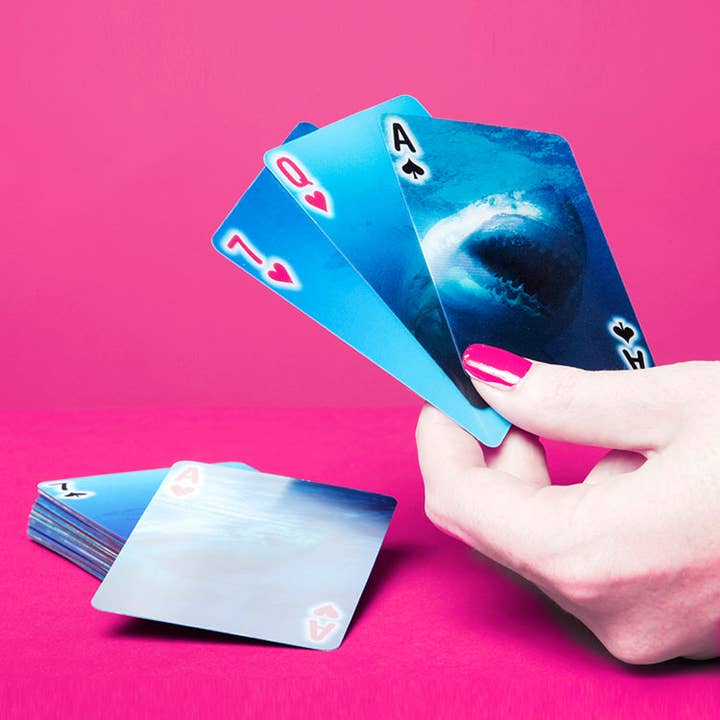 Kikkerland Design Inc - Wholesale Playing Cards - Playing Cards Shark2
