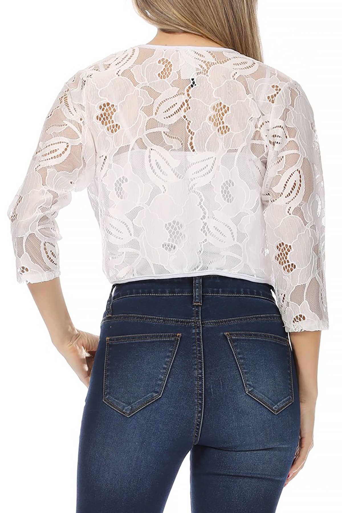 MOA COLLECTION - Wholesale Cardigan - Women's - Women's Casual Lace Bolero Crochet Cardigan34