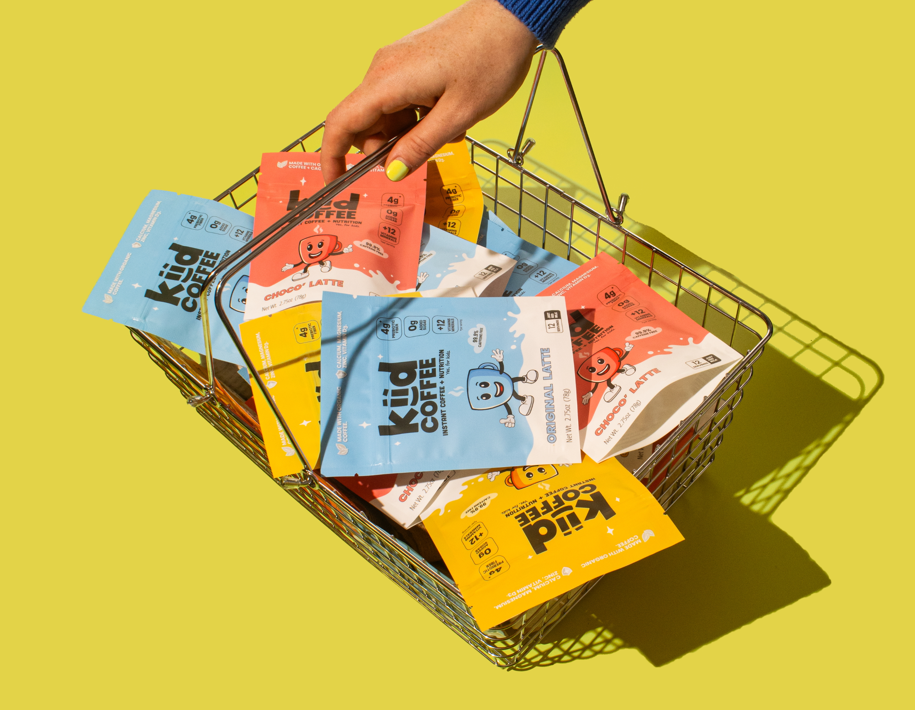 Kiid Coffee - Wholesale Instant Coffee/Espresso - Kiid Coffee Superfood Latte - 12-Serving  (Case of 6)5