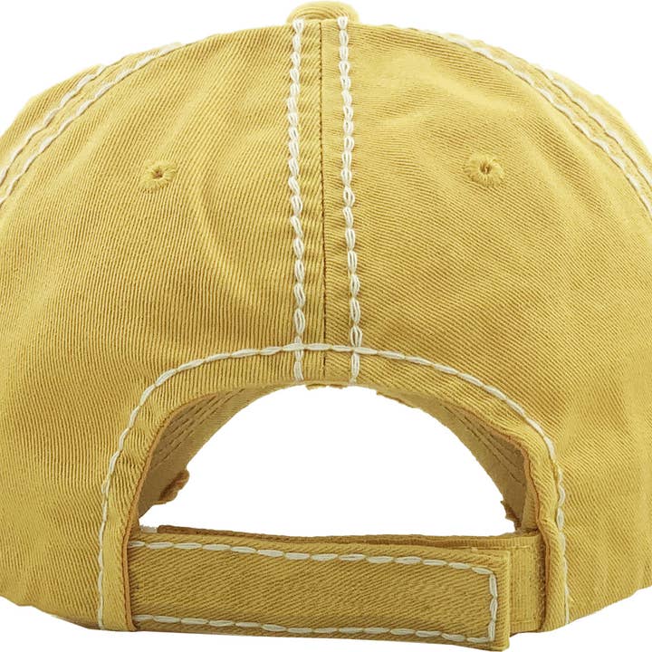 KBETHOS - Vendita all'ingrosso Cappellino da baseball - Donna - Cappellino Vintage Lavato SUNSHINE & WHISKEY17