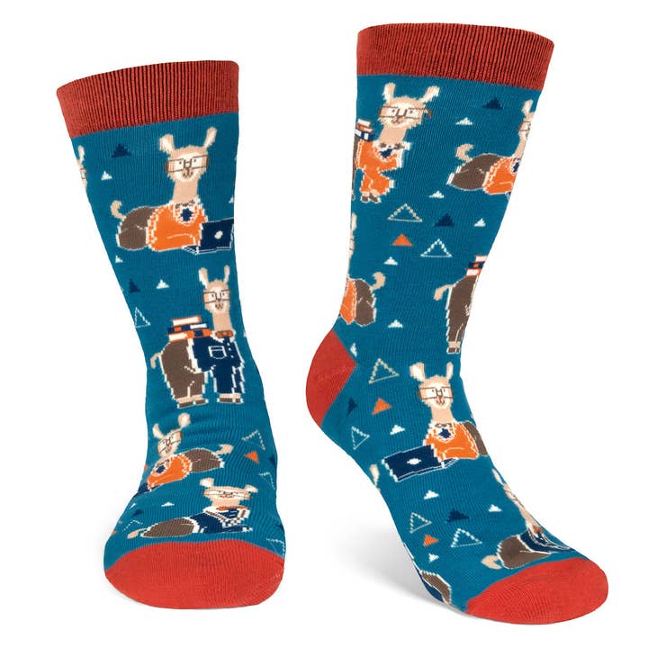 Lavley - Wholesale Socks - Unisex - Nerdy Llama Socks