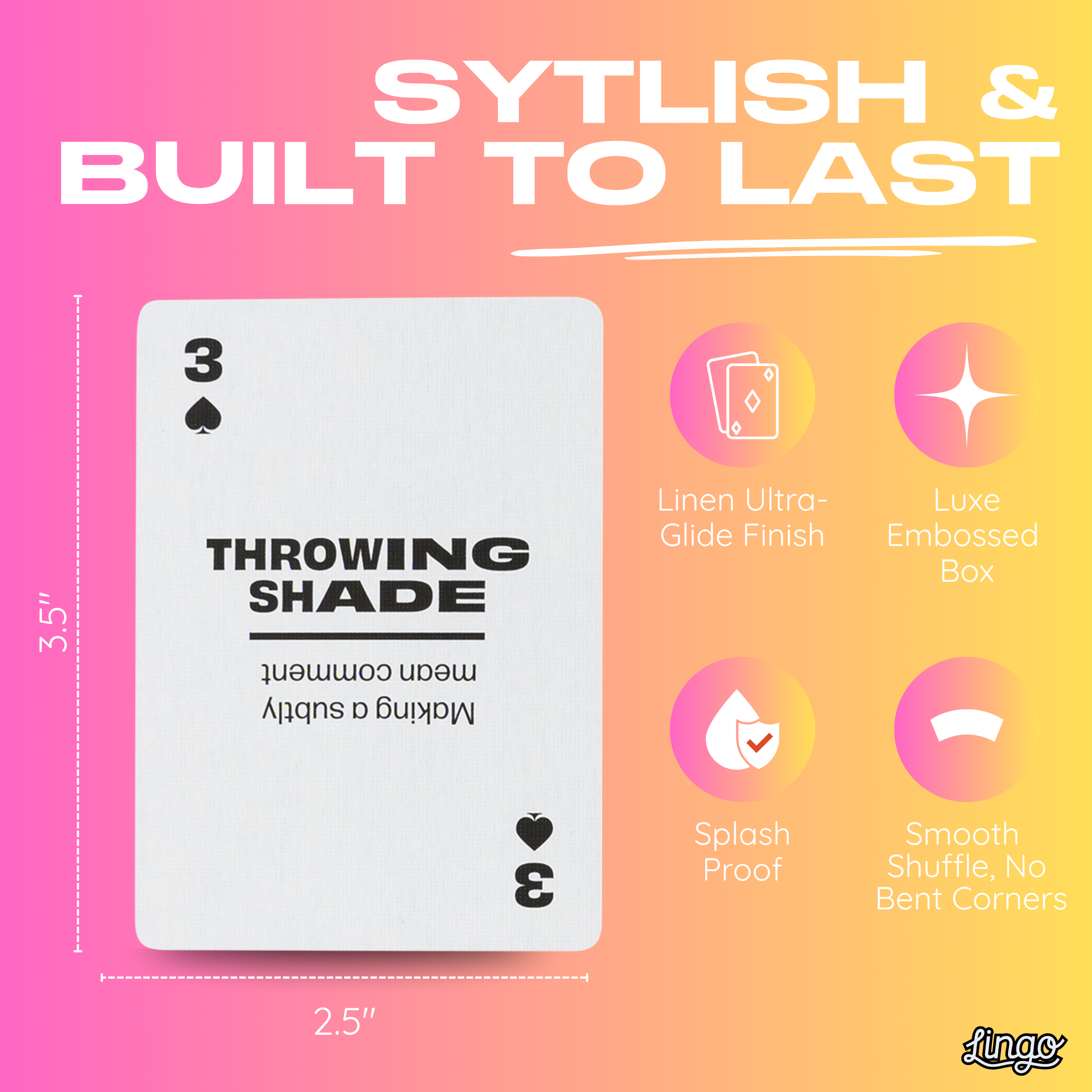 Lingo Playing Cards - Vente Jeu de cartes - Cartes à jouer Millennial Slang6