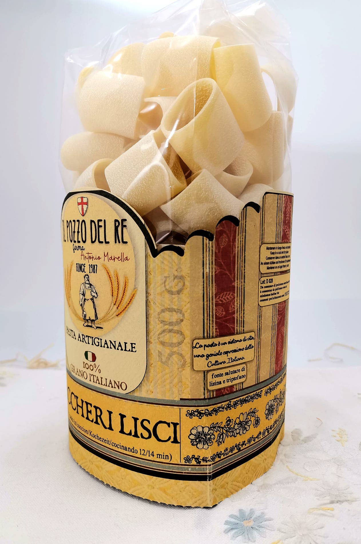 IL POZZO DEL RE firma Antonio Marella - Vente Pâtes - Paccheri Lisci 500 G2