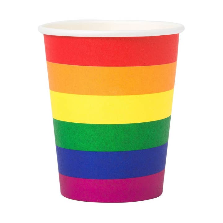 Paper cups 250ml, 8pcs, Pride for wholesale by Designhouse95