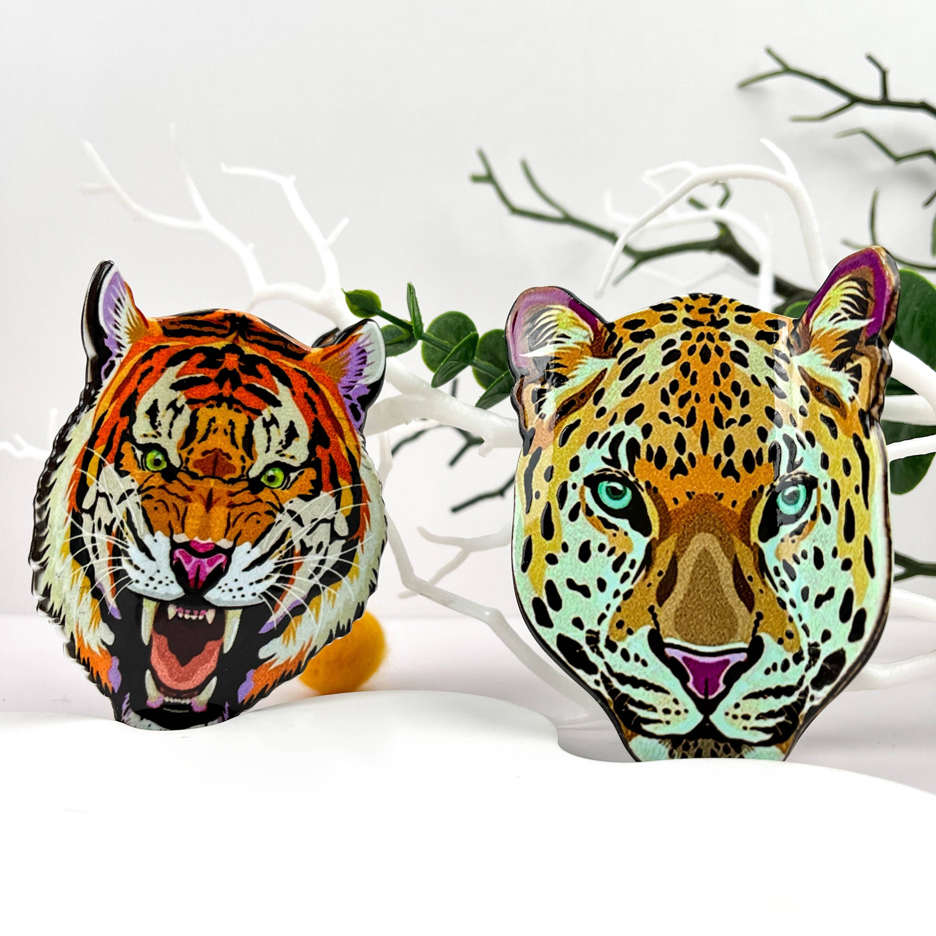 mildstyles - Wholesale Hair Clip - Women's - Fierce Tiger Print Hair Claw Clip1