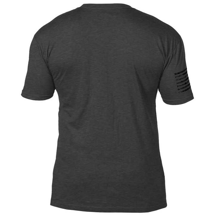 Heather Charcoal Army 'Distressed Logo' 7.62 Design Battlespace Men's T-Shirt for wholesale on Faire