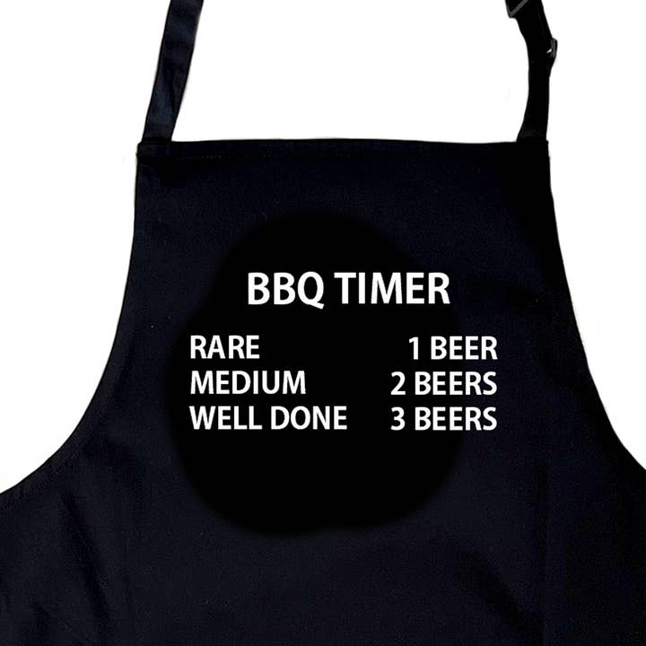 'BBQ Beer Timer' Apron (Copy) for wholesale by HoT Creative