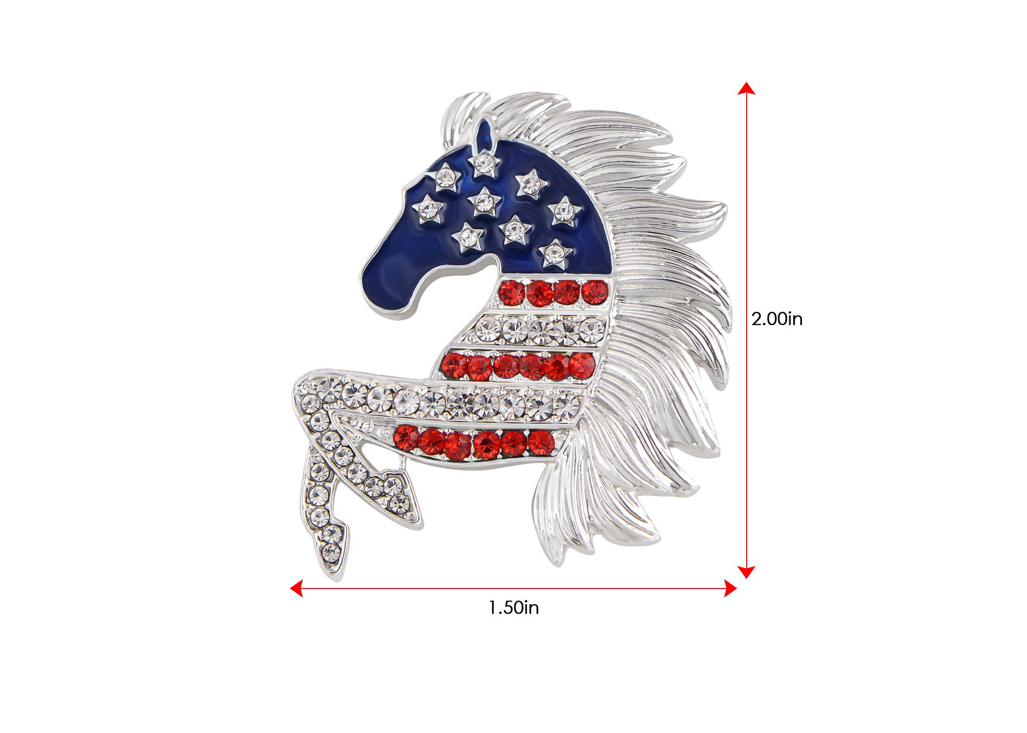 AK Brand – Großhandel Broschen – Brosche mit amerikanischer Flagge der USA, 4. Juli8