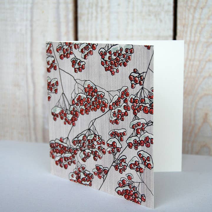 MyDesignPictures - Wholesale Christmas Card - Rowan Berries, Folded Card 23