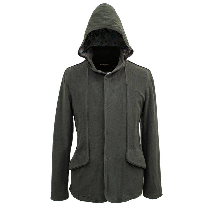 Bomuldsjacquard hættetrøje for engroshandel hos PLACED BY GIDEON