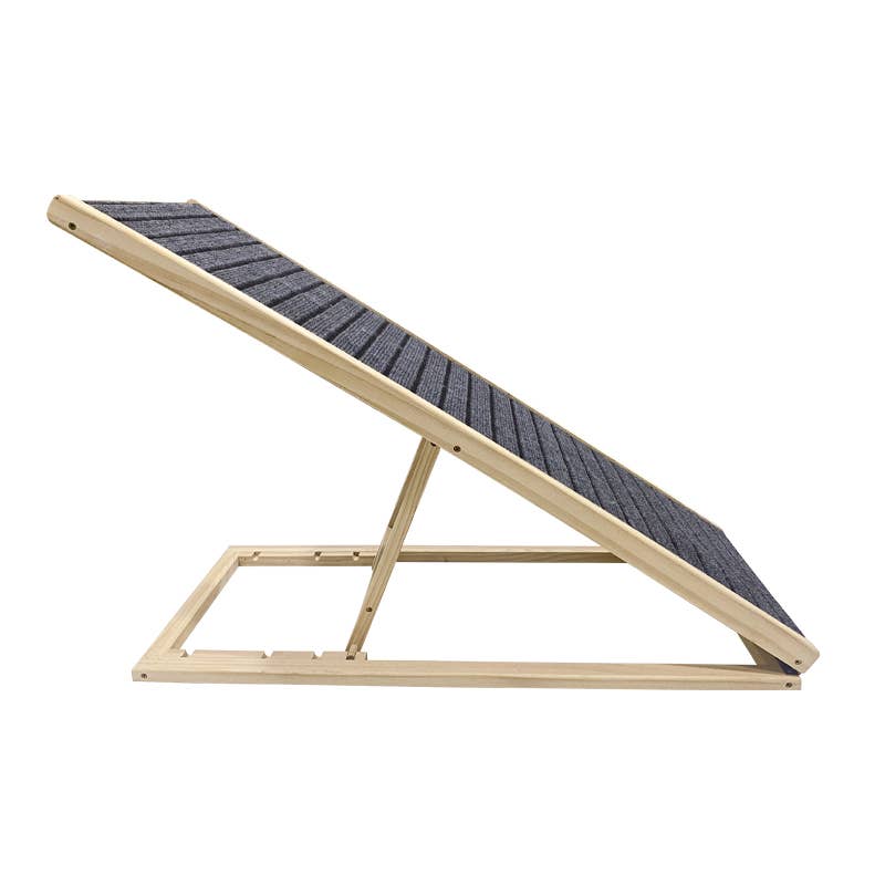 Natural Wood Dog Ramp for Bed, Extra Wide Non-Slip Pet Ramp, Foldable for wholesale on Faire7