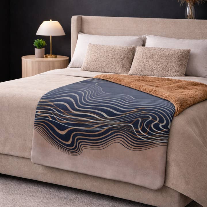 The Contour - Sherpa Blanket for wholesale by softcore interiors