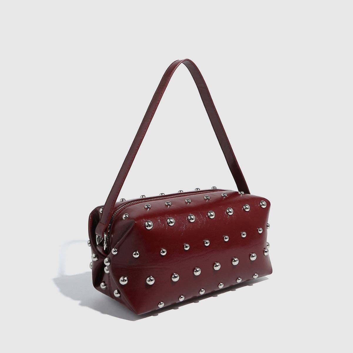 Dipped Shop – Bolsa de ombro – Mulher por atacado – Mala de Ombro Quadrada com Tachas Vintage DP25E4555