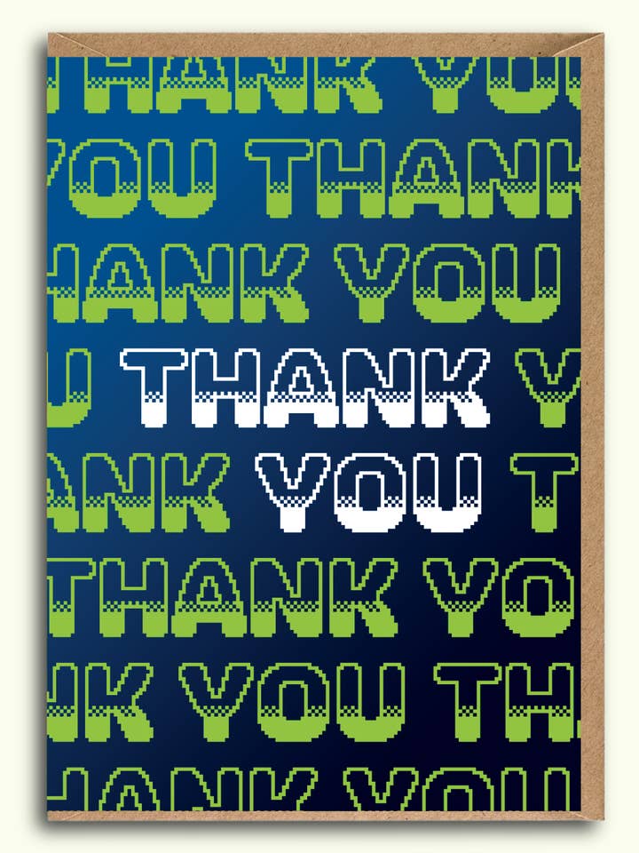 Thank You Retro (Blue) for wholesale by Remail