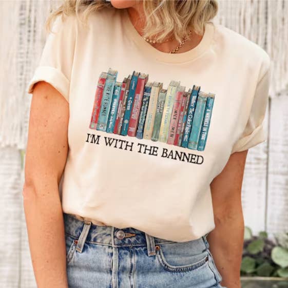 Forever11 - Wholesale Screen Printed T-Shirt - Women's - I'm With The Banned Shirt0