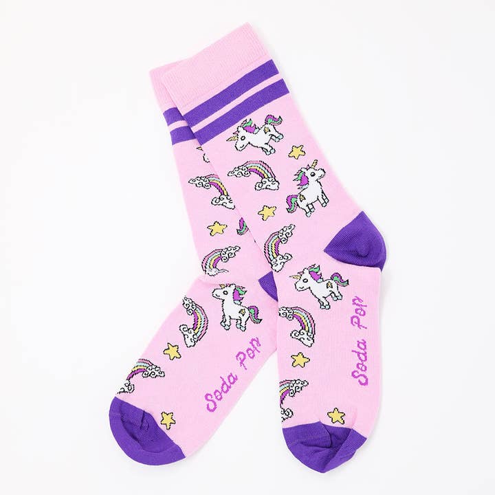 Adults Unisex Unicorn Sporty Socks for wholesale by Cribstar