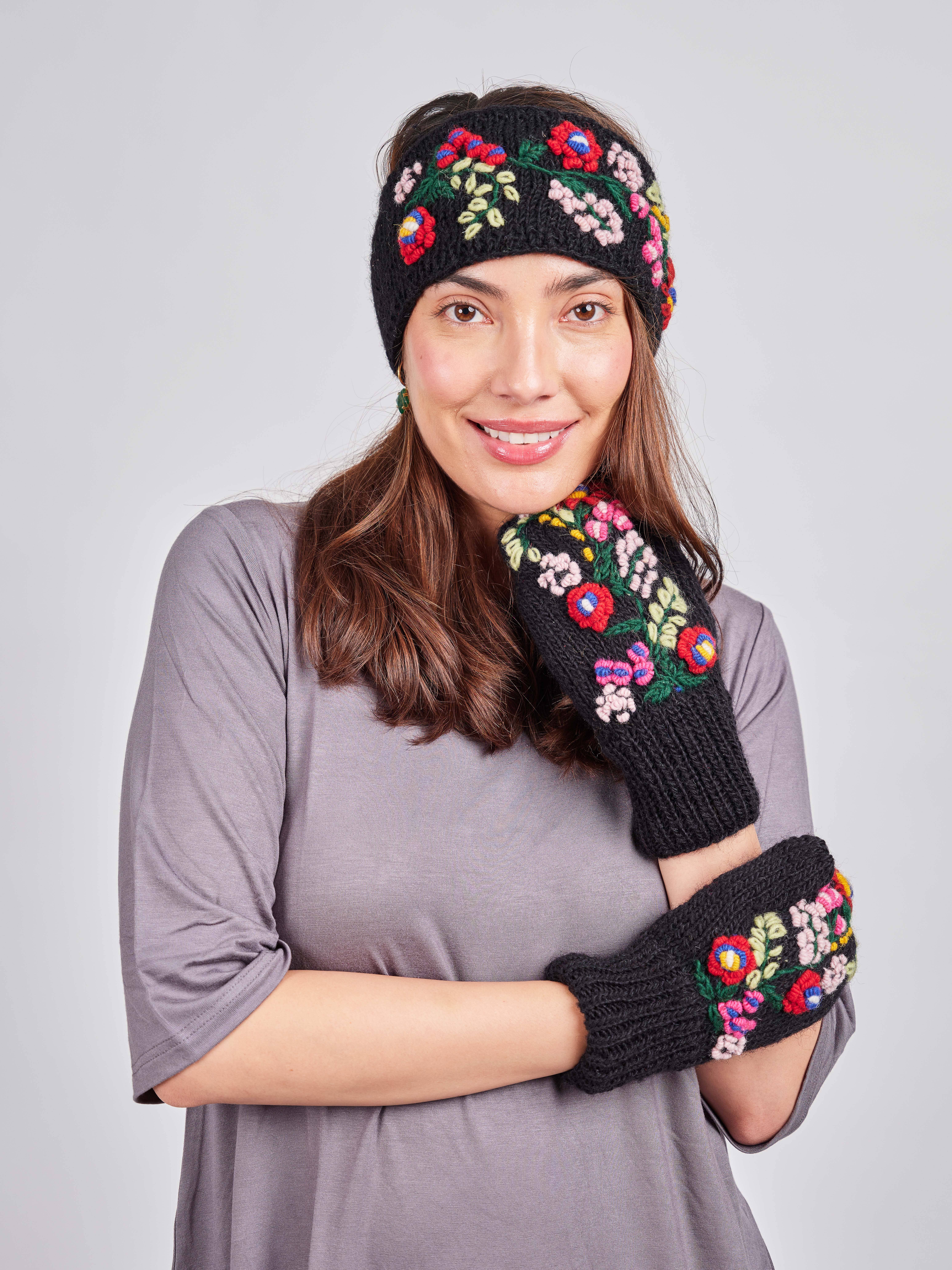 Windhorse Trading Inc – Großhandel Beanie – Damen – Florale Bestickte Familie_ 722