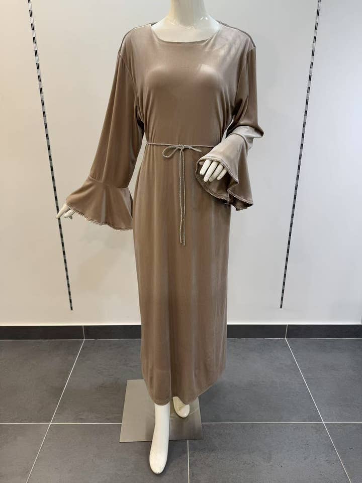 Vestido de terciopelo con strass para venta al por mayor de DOLSSACI