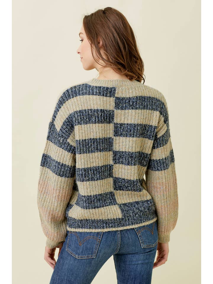 Mystree - Venta al por mayor Jersey de punto - Mujer - Suéter de rayas múltiples 576232