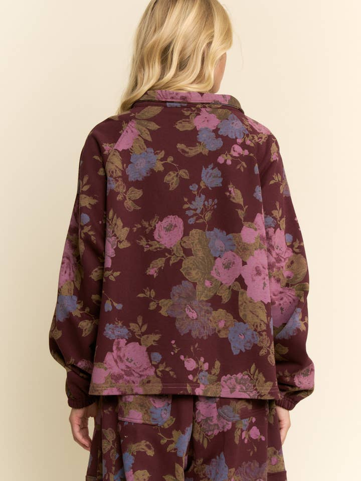 Davi & Dani - Wholesale Top & Pant Set (NOT Loungewear) - Women's - FLOWER PRINTED SWEATSHIRT TOP ELASTIC WAIST PANTS15