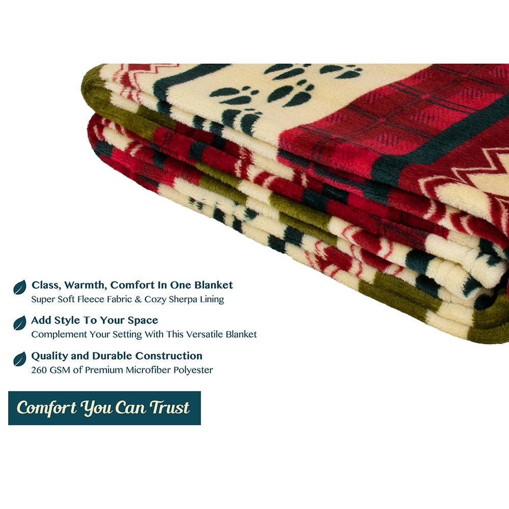 Pavilia – wholesale Prydnadsfilt – Pavilia julfleecefilt med säsongsmotiv49