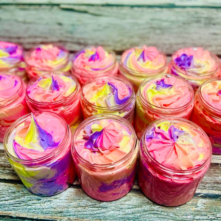 Southern Fleek Bath LLC - Wholesale Whipped Soap - Banana Cabana Sunset Whipped Soap
