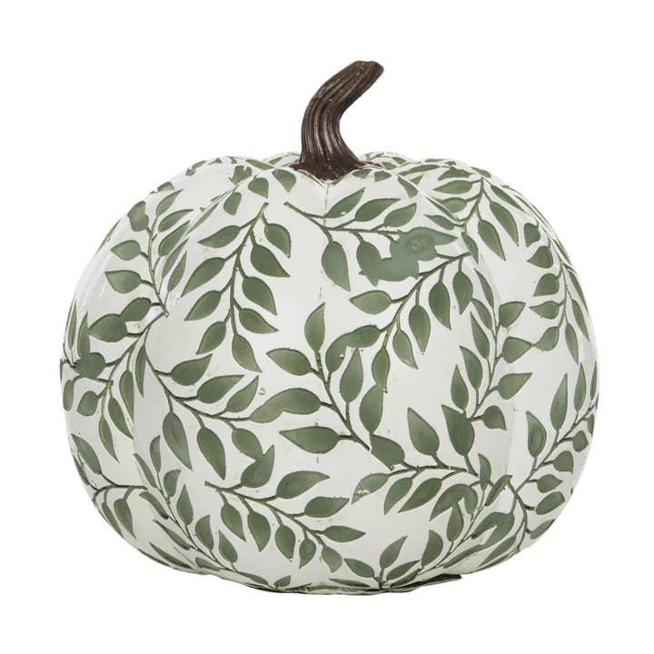C&F Home - Wholesale Decorative Tabletop Object - Fall/Harvest Short Green Botanical Pumpkin Figure0