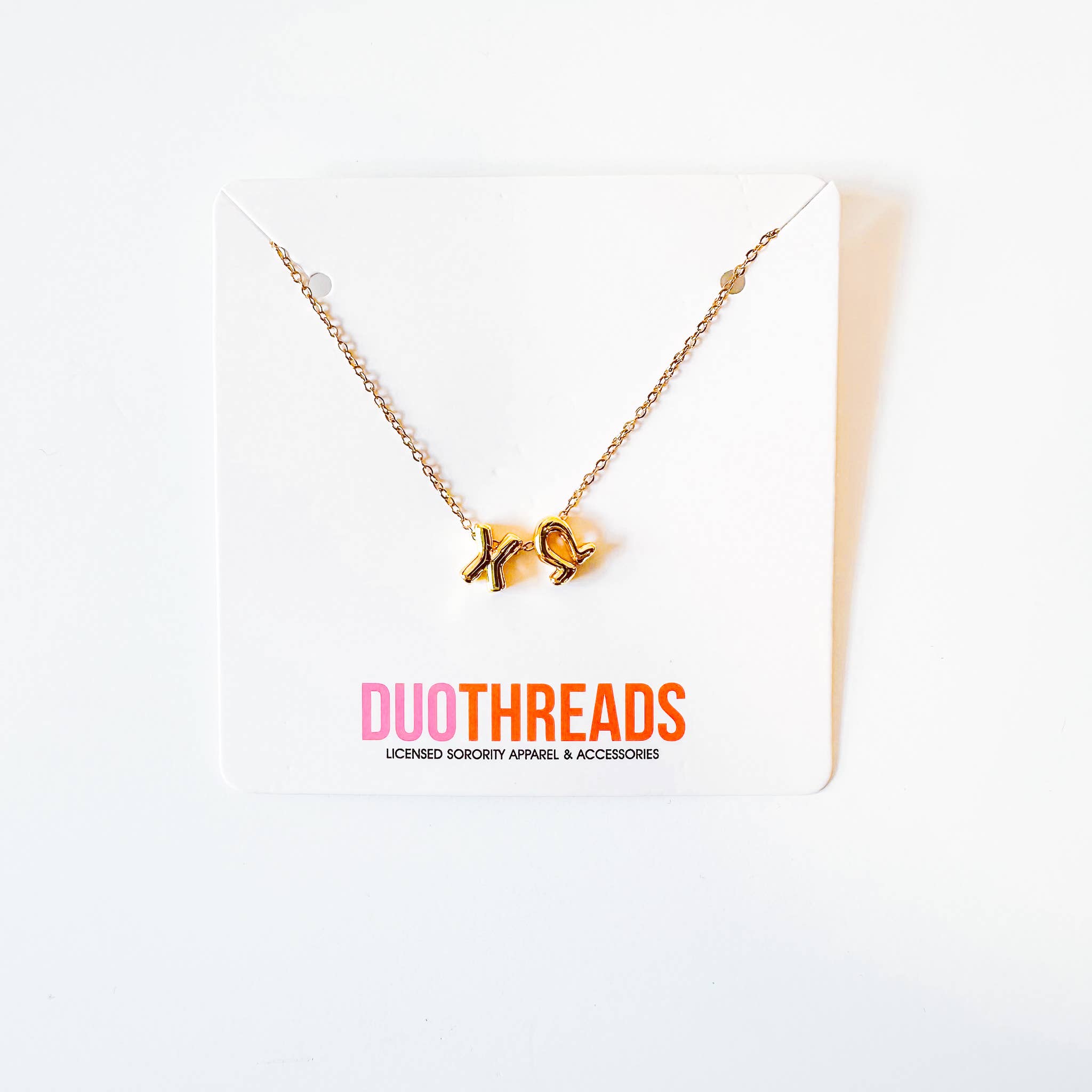 Duo Threads - Wholesale Pendant/Charm Necklace - Bubble Letter Sorority Necklace16