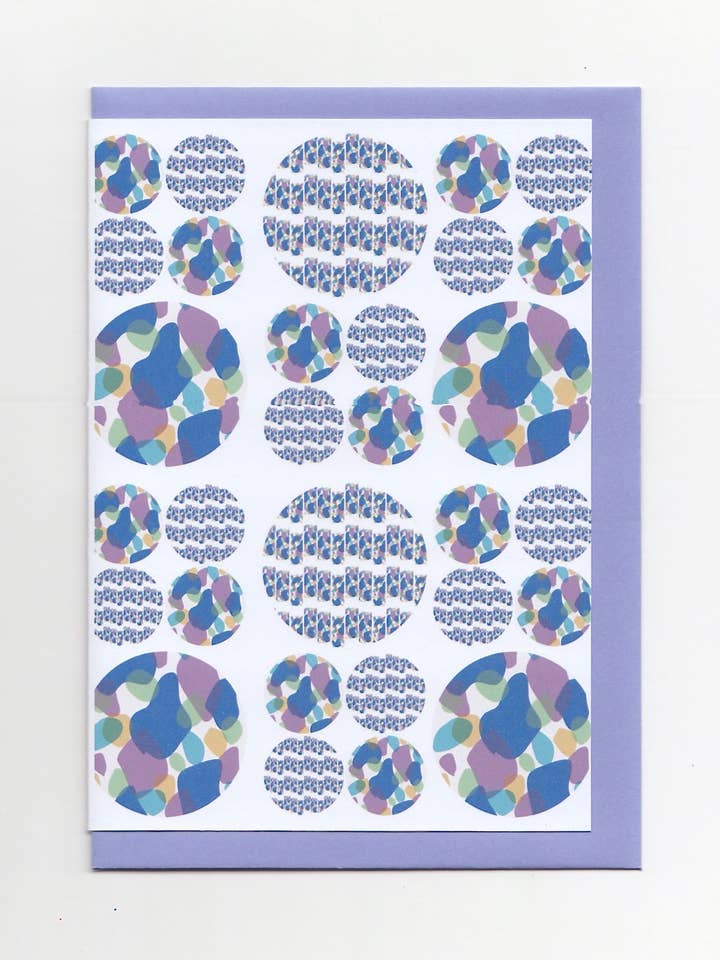 Abstract Art - Modern Greeting Card for wholesale by Jenny Robson Design