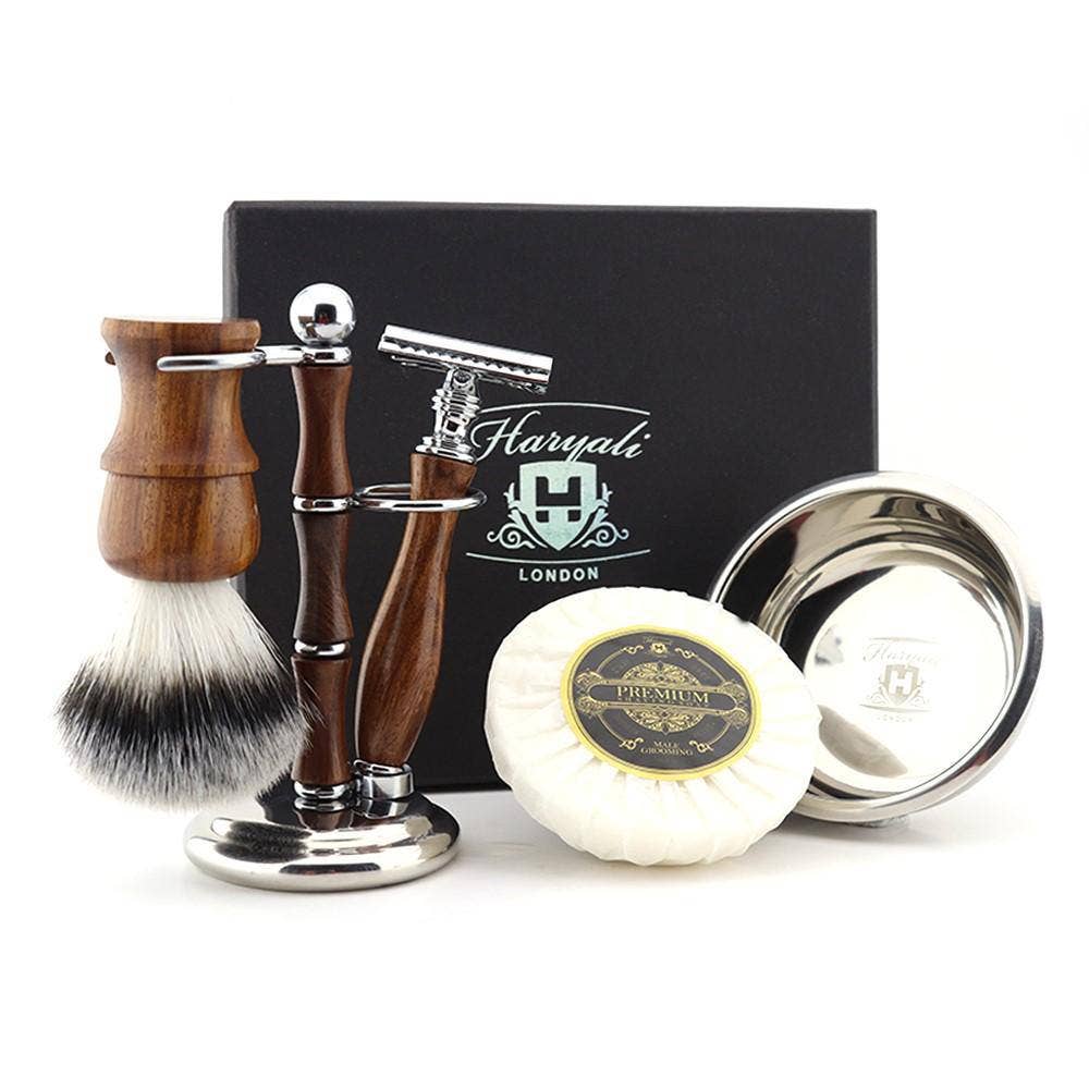 Haryali London - Wholesale Shaving Set/Kit - Men's - Haryali's Wooden Shaving Set7