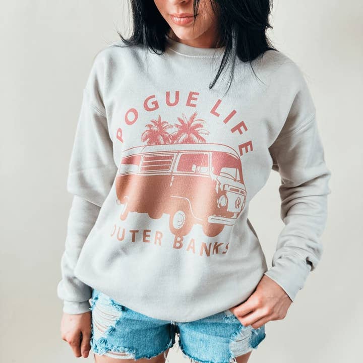 Dust Outer Banks Pogue Life Sweatshirt for wholesale on Faire