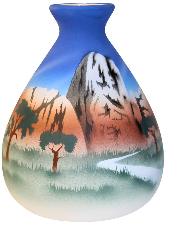 GWT029 Great White Throne 6 x 8 Vase for wholesale by Cedar Mesa Pottery