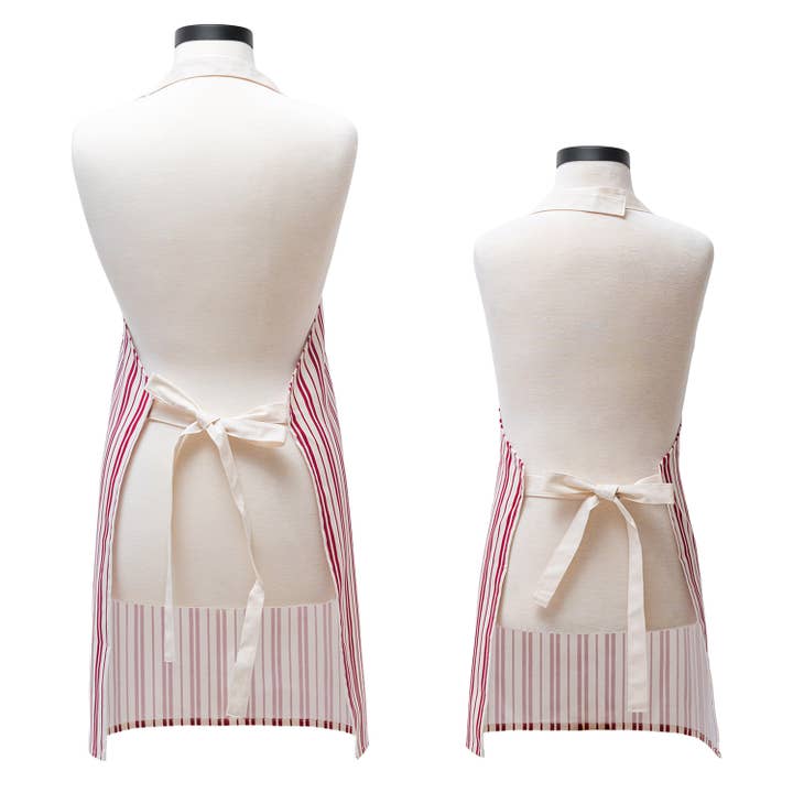 Handstand Kitchen - Wholesale Apron - Classic Striped Adult & Youth Apron Set – Matching 2pc3