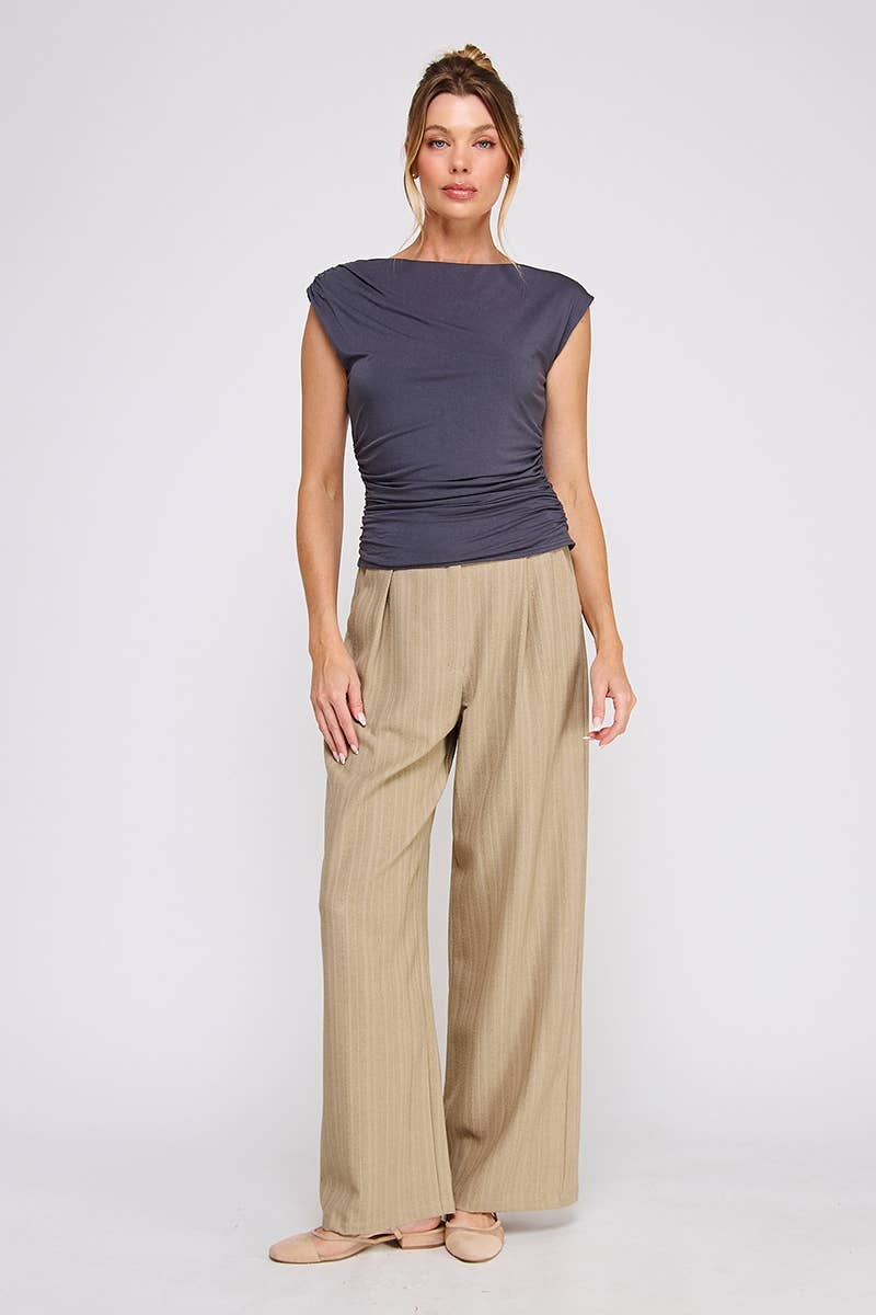 Allie Rose - Wholesale Knit Top - Women's - Sleeveless scrunch top11