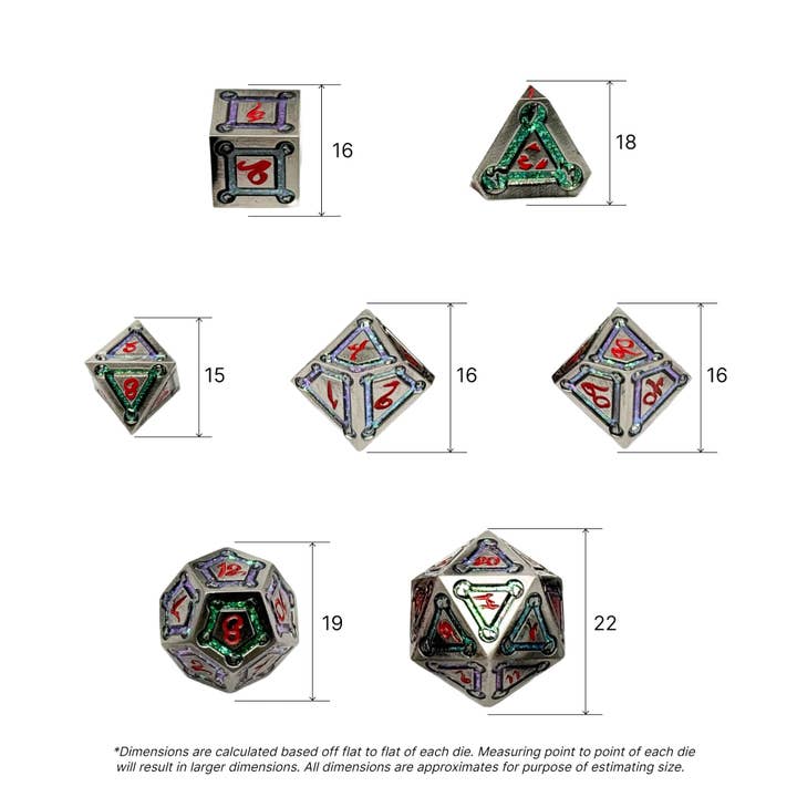 Norse Foundry - Wholesale Dice - Spell Circle Mystery Dice Set2