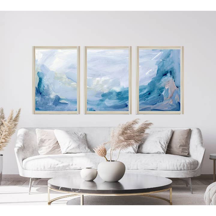 Kate Shore Fine Art - Wholesale Art Print - Print | Lagoon Triptych Set of 3 Prints2