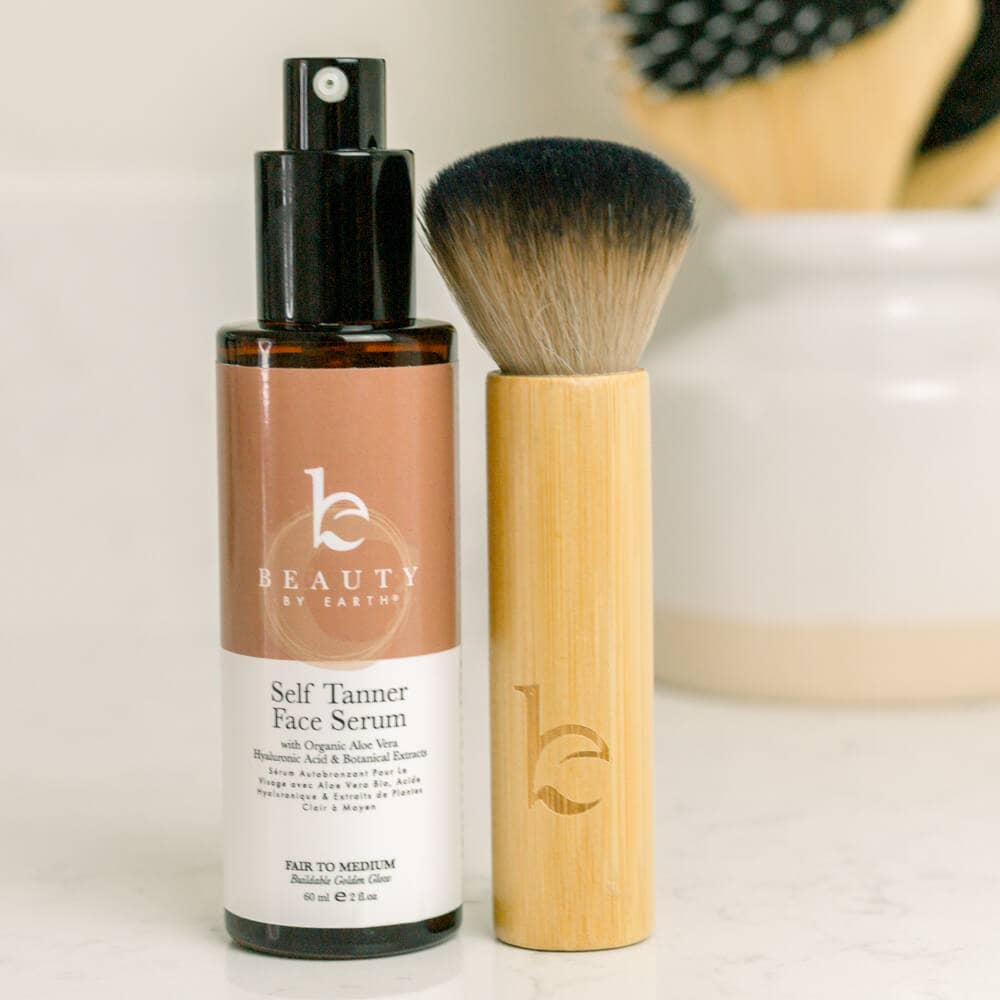 Beauty By Earth - Wholesale Makeup Brush Set - Self Tanner Kabuki Facial Tan Application Brush6