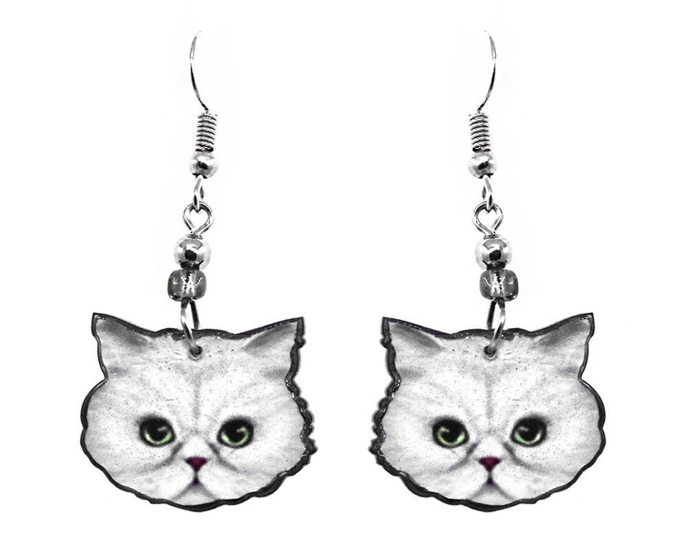 Pichincha - Wholesale Dangle Earrings - Acrylic Cat Face Pet Dangle Earrings6