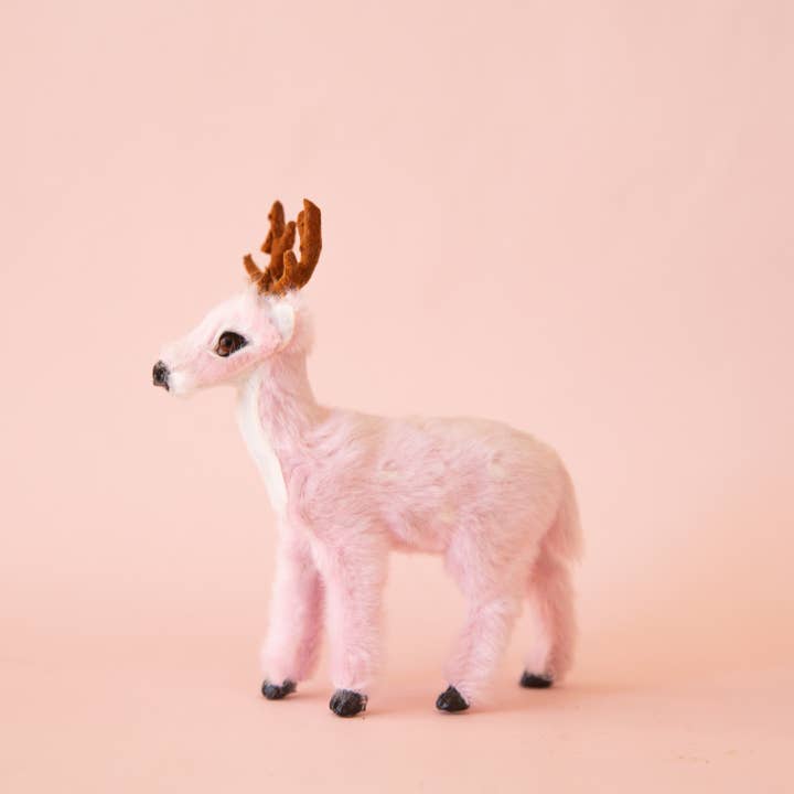 Sunshine Studios - Wholesale Ornament - Holiday Reindeer Ornament | Pink