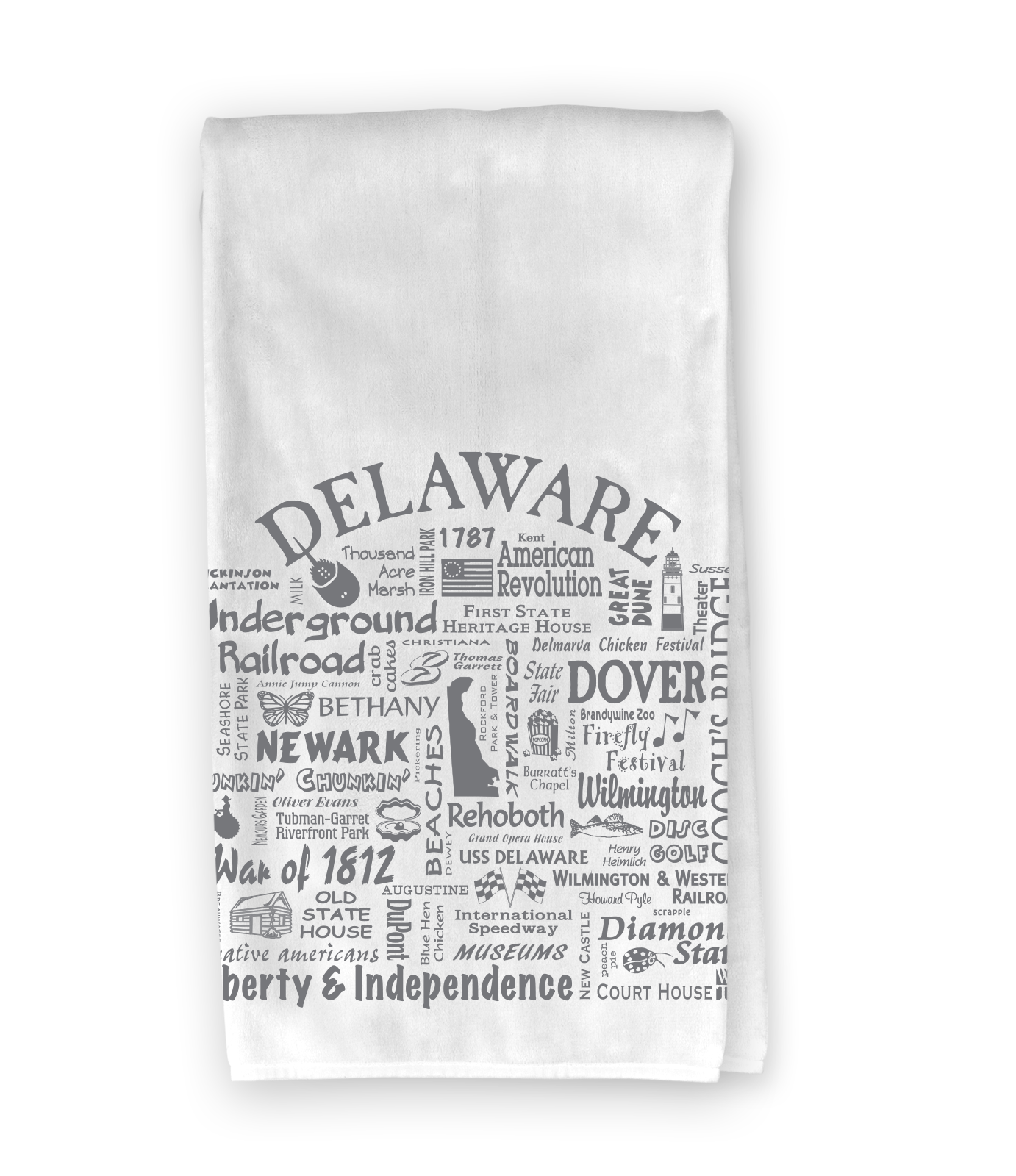 The Buffalo Works - Wholesale Tea Towel - Delaware Destination Kitchen Towel - Where Life Takes You1