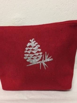 TGM flanellen make-uptas je rood voor wholesale door Atelier De La Varangue