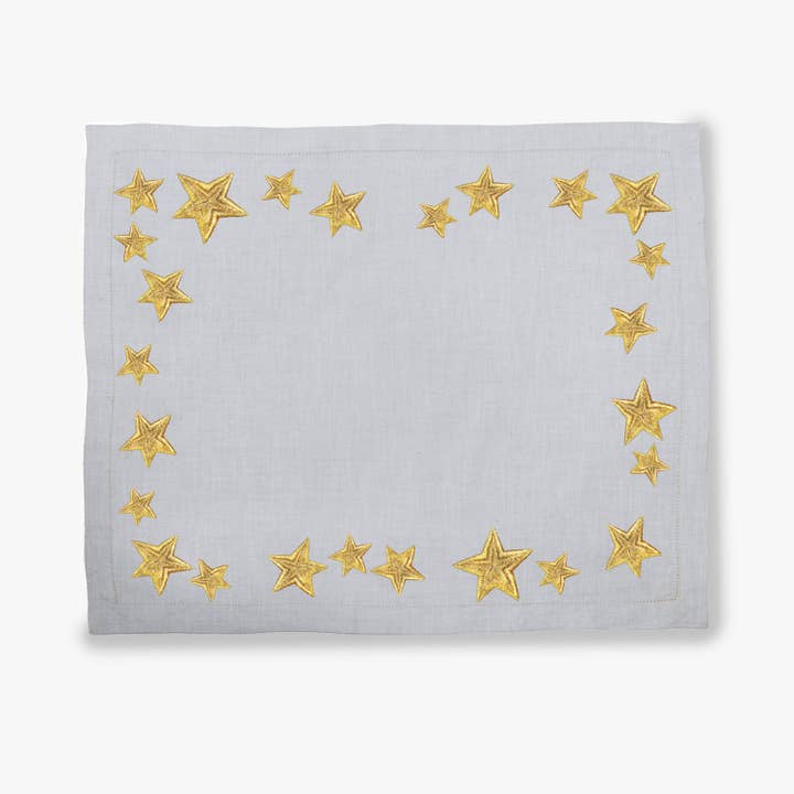 Mantel individual Golden Stars, color perla para venta al por mayor de WawwLaTable