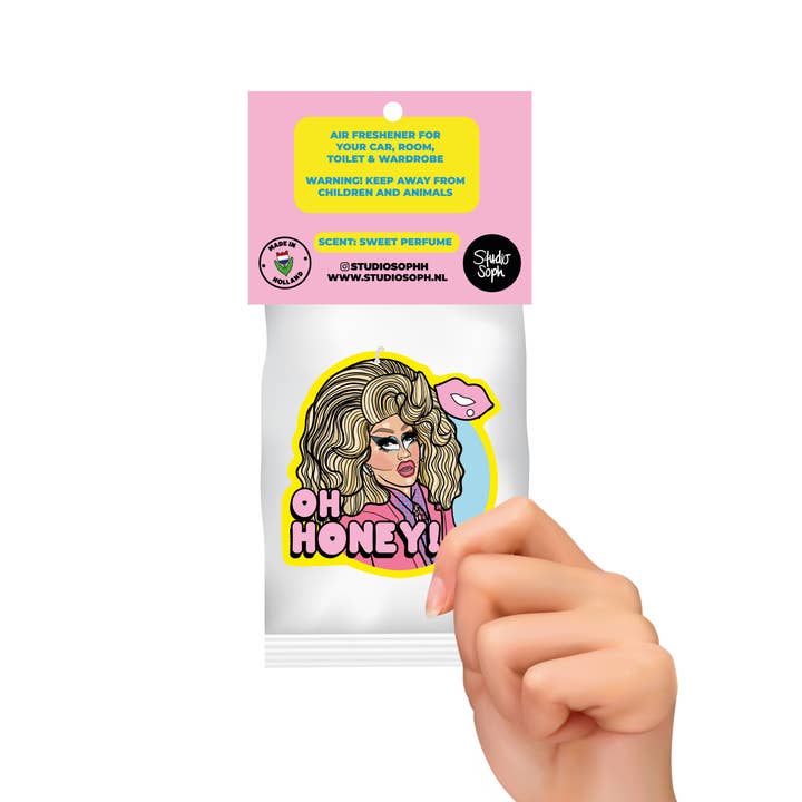 Studio Soph - Wholesale Car Freshener - Women's - Oh Honey! Trixie Mattel Drag Queen Air Freshener