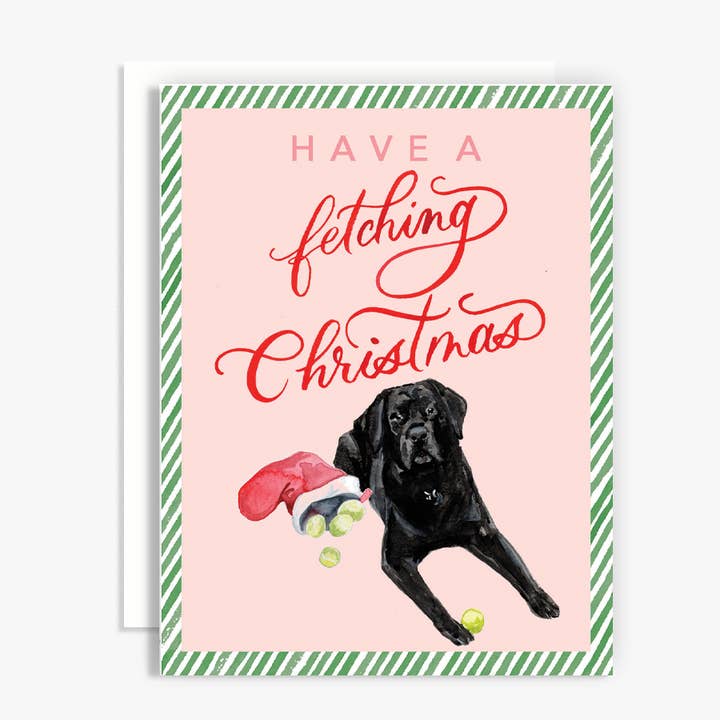 Have a Fetching Christmas Holiday Greeting Card for wholesale by The Scribblist